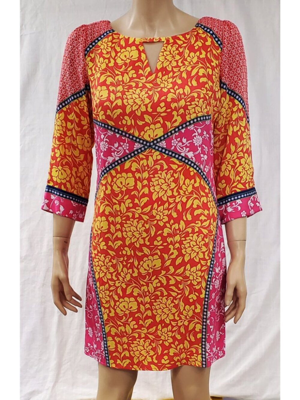Laundry by Shelli Segal Calypso Bold Print Shift Dress 2 NWT $225